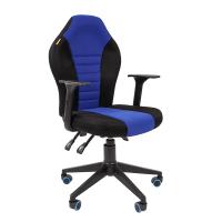 Кресло игровое Chairman GAME 8 ткань черный/синий